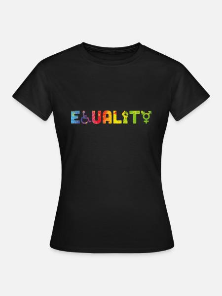 Égalité - T-shirt Femme - noir