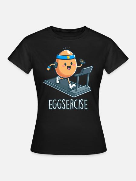 Eier - Frauen T-Shirt - Schwarz