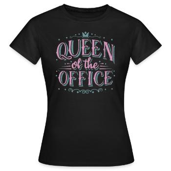 Cadeau d’un collègue de bureau - T-shirt Femme - noir - Devant - AI Model Female 172 dark (172cm)