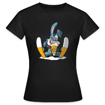 Ski Apres Ski - Women's T-Shirt - black - Front - AI Model Female 172 dark (172cm)