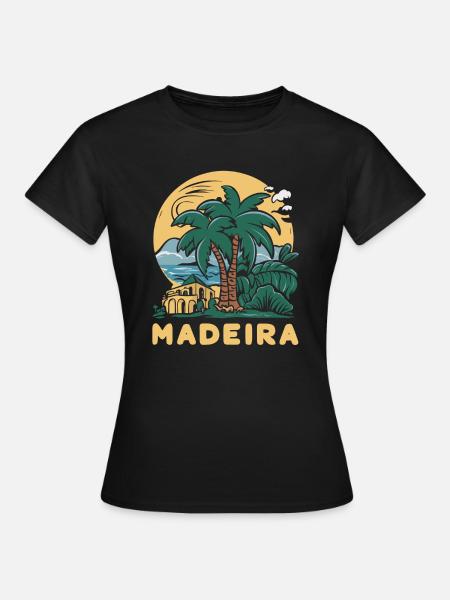 Madère, Portugal - T-shirt Femme - noir