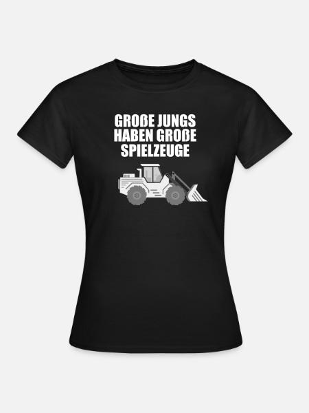 Radlader Große Jungs Große Spielzeuge Geschenkidee - Frauen T-Shirt - Schwarz