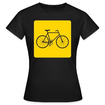 Bike Bike Gift - Women's T-Shirt - black - Front - AI Model Female 172 dark (172cm)