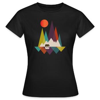 Amoureux de la nature Art numérique Art Gift - T-shirt Femme - noir - Devant - AI Model Female 172 dark (172cm)