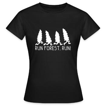 Protection de l'environnement forêt tropicale disant arbre cadeau - T-shirt Femme - noir - Devant - AI Model Female 172 dark (172cm)