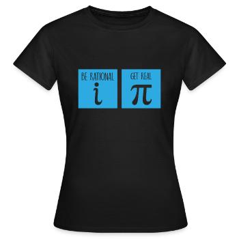Mathe pi Spruch Schule Geschenk - Frauen T-Shirt - Schwarz - Vorne - AI Model Female 172 dark (172cm)