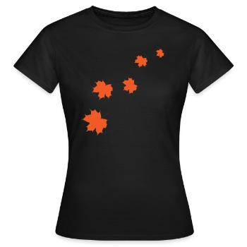 Fall Autumn Fall Gift - Women's T-Shirt - black - Front - AI Model Female 172 dark (172cm)