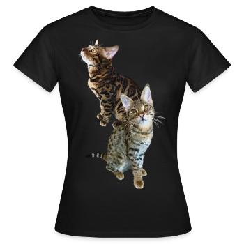 Tabby - Women's T-Shirt - black - Front - AI Model Female 172 dark (172cm)
