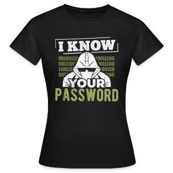 Cyber hacker drudge botnet wardrivers spammers - T-shirt Femme - noir - Devant - AI Model Female 172 dark (172cm)