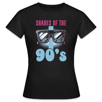 Mélomane des années 90, années 90, - T-shirt Femme - noir - Devant - AI Model Female 172 dark (172cm)