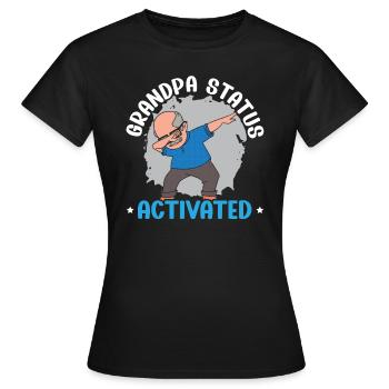 Promu grand-père de grand-père. Grand-père. - T-shirt Femme - noir - Devant - AI Model Female 172 dark (172cm)