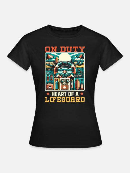 Job Als Rettungsschwimmer Im Schwimmbad, - Dame-T-shirt - sort