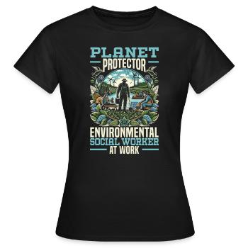Sozialarbeiter Beruf Beruf Sozial - Frauen T-Shirt - Schwarz - Vorne - AI Model Female 172 dark (172cm)