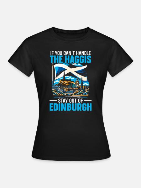 Edinburgh Schottland Großbritannien - Frauen T-Shirt - Schwarz