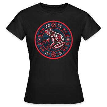 Porto Rico Drapeau Pays Nationalité Pr Boricua - T-shirt Femme - noir - Devant - AI Model Female 172 dark (172cm)