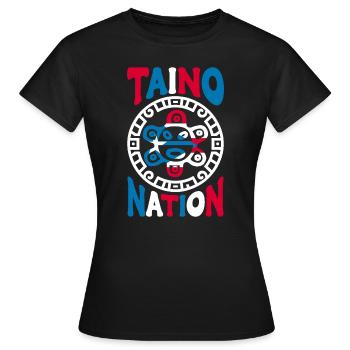 Porto Rico Drapeau Pays Nationalité Pr Boricua - T-shirt Femme - noir - Devant - AI Model Female 172 dark (172cm)