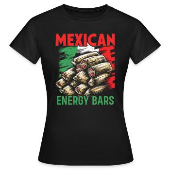 Mesoamerican dish tamales, Mexican - Women's T-Shirt - black - Front - AI Model Female 172 dark (172cm)