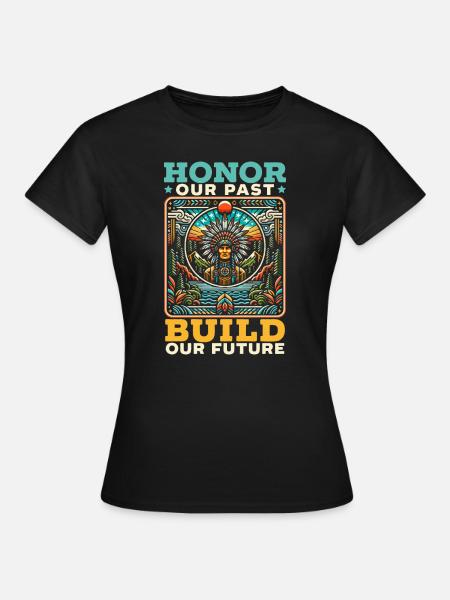 Indianischer Cherokee-apache-stamm Indianer - Frauen T-Shirt - Schwarz