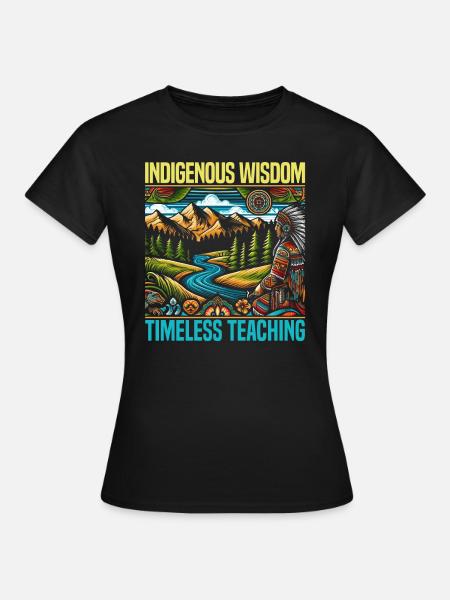 Indianischer Cherokee-apache-stamm - Frauen T-Shirt - Schwarz