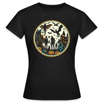 Funny Halloween costume - Women's T-Shirt - black - Front - AI Model Female 172 dark (172cm)