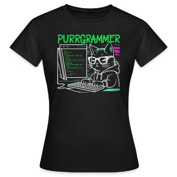 Programmeur drôle Programmeur - T-shirt Femme - noir - Devant - AI Model Female 172 dark (172cm)
