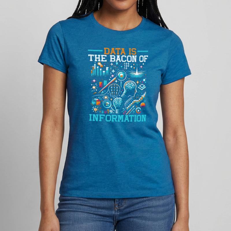 Data Science Datenanalyse Machine Learning Daten Frauen T-Shirt