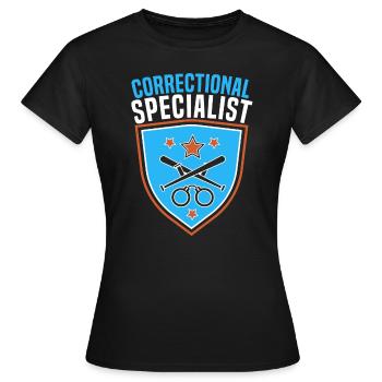 Haftgesetz Für Justizvollzugsbeamte - Frauen T-Shirt - Schwarz - Vorne - AI Model Female 172 dark (172cm)