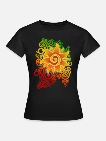 SUNSHINE REGGAE - Frauen T-Shirt - Schwarz