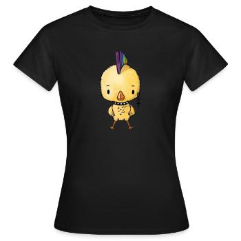 Poussin poussin - T-shirt Femme - noir - Devant - AI Model Female 172 dark (172cm)