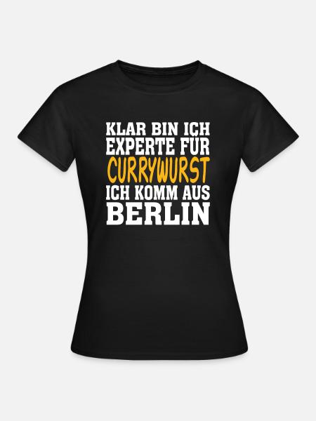Currywurst - Frauen T-Shirt - Schwarz