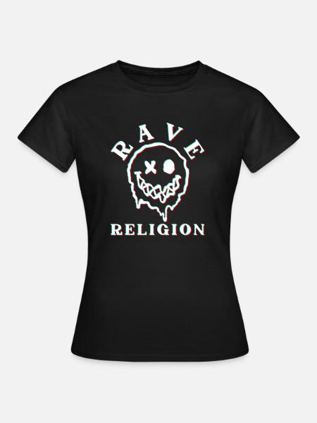 Raver religion - Women's T-Shirt - black