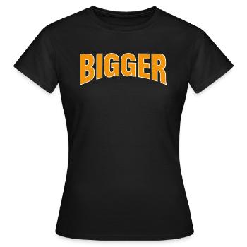Musculation plus grande - T-shirt Femme - noir - Devant - AI Model Female 172 dark (172cm)