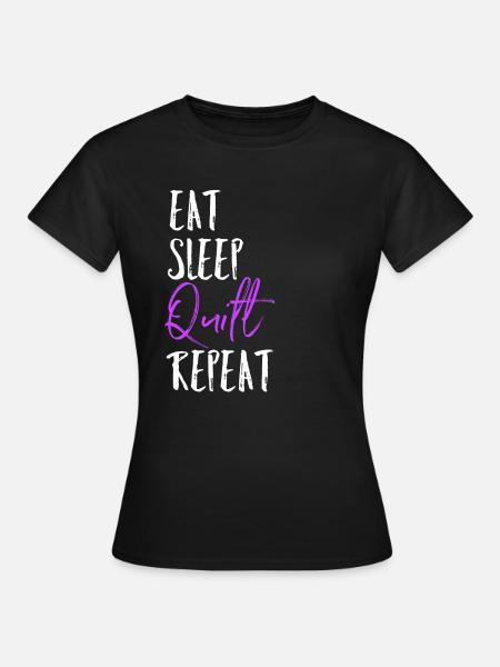 Quilt - Frauen T-Shirt - Schwarz