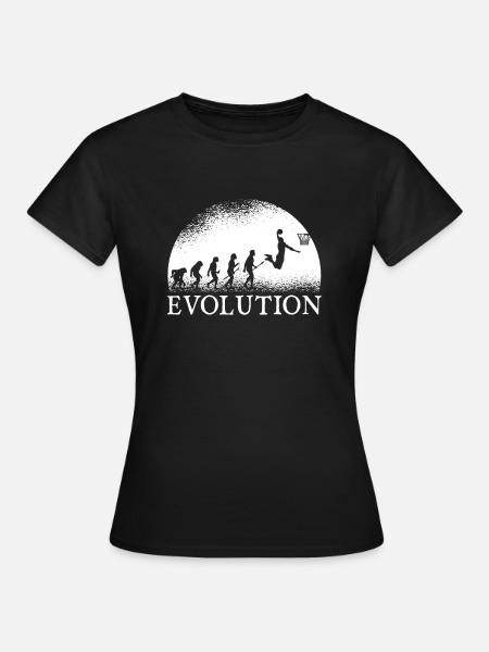 Basketball Evolution - Frauen T-Shirt - Schwarz
