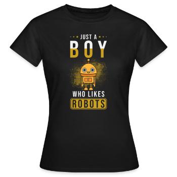 Roboter - Frauen T-Shirt - Schwarz - Vorne - AI Model Female 172 dark (172cm)