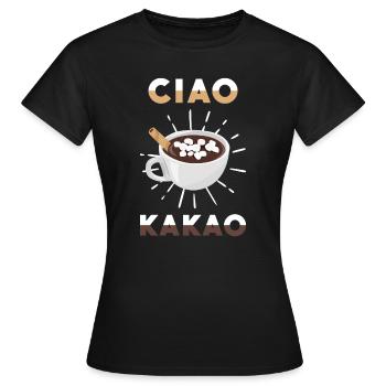 Ciao Cacao - T-shirt Femme - noir - Devant - AI Model Female 172 dark (172cm)