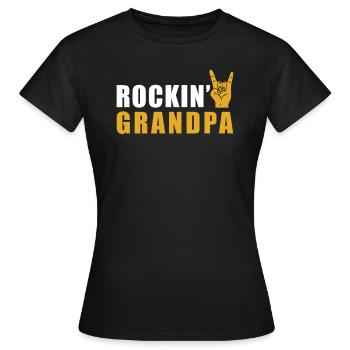 Rock Grandpa Rock n Roll - Women's T-Shirt - black - Front - AI Model Female 172 dark (172cm)
