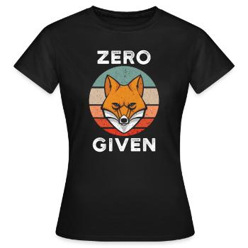 Zero Fox Given - Frauen T-Shirt - Schwarz - Vorne - AI Model Female 172 dark (172cm)