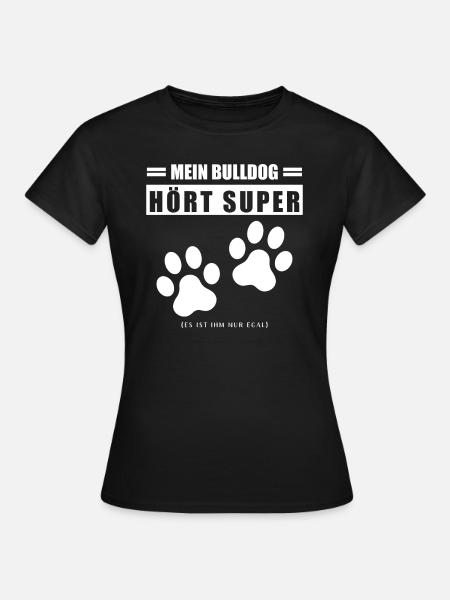 Bulldog - Frauen T-Shirt - Schwarz