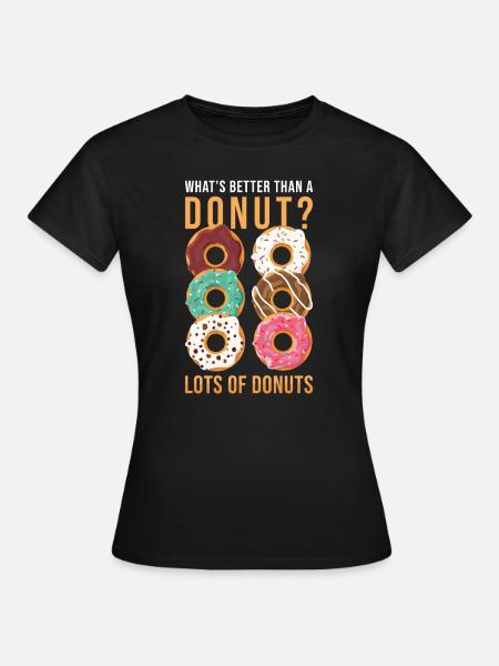 Donut - Frauen T-Shirt - Schwarz