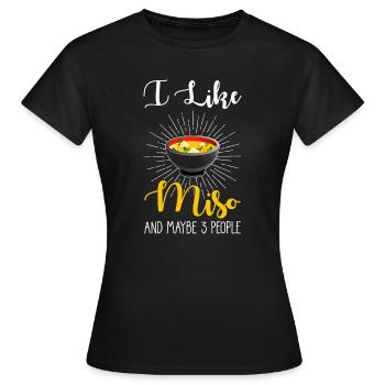 Miso Suppe - Frauen T-Shirt - Schwarz - Vorne - AI Model Female 172 dark (172cm)