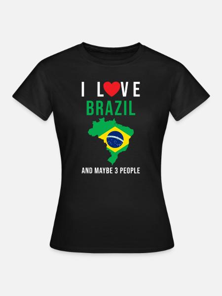 Brésil j'aime le Brésil - T-shirt Femme - noir