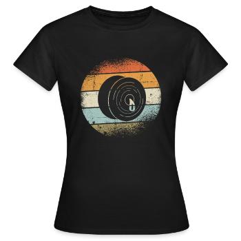 Bassins - T-shirt Femme - noir - Devant - AI Model Female 172 dark (172cm)