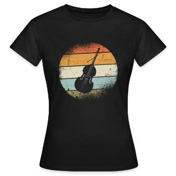 Kontrabass - Frauen T-Shirt - Schwarz - Vorne - AI Model Female 172 dark (172cm)