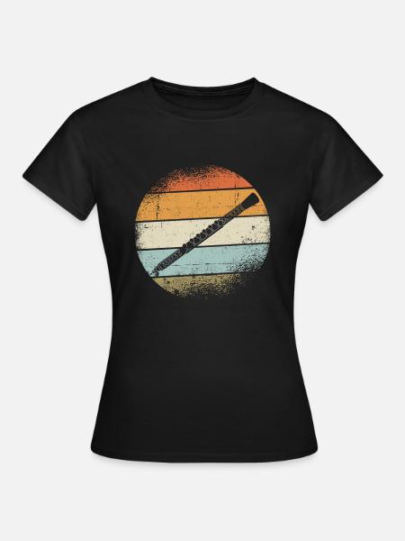 Oboe - Frauen T-Shirt - Schwarz