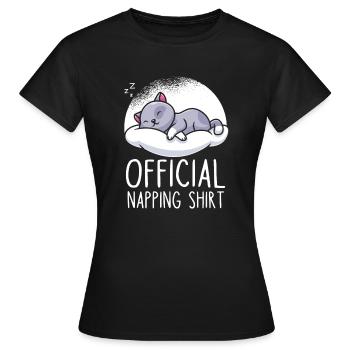 chat mignon sommeil sommeil sommeil - T-shirt Femme - noir - Devant - AI Model Female 172 dark (172cm)
