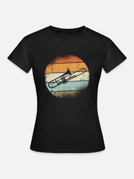 Posaunen Instrument - Frauen T-Shirt - Schwarz