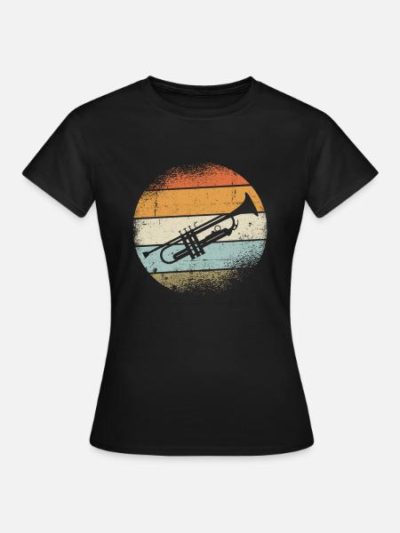 Trompete Instrument - Frauen T-Shirt - Schwarz