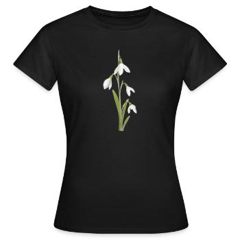 Perce-neige - T-shirt Femme - noir - Devant - AI Model Female 172 dark (172cm)