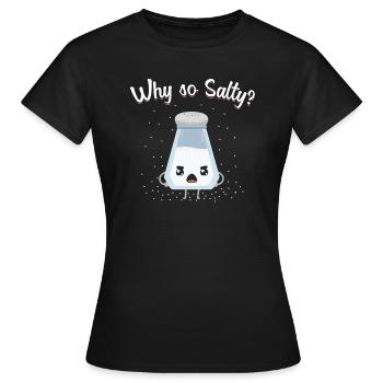 Jeu de mots salé - T-shirt Femme - noir - Devant - AI Model Female 172 dark (172cm)